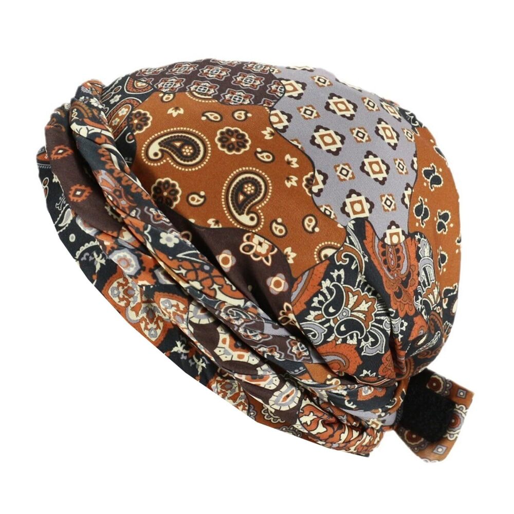 9012 Halo Turban, Turban Head Scarf for Hair, Satin Lined Silky Head Wraps